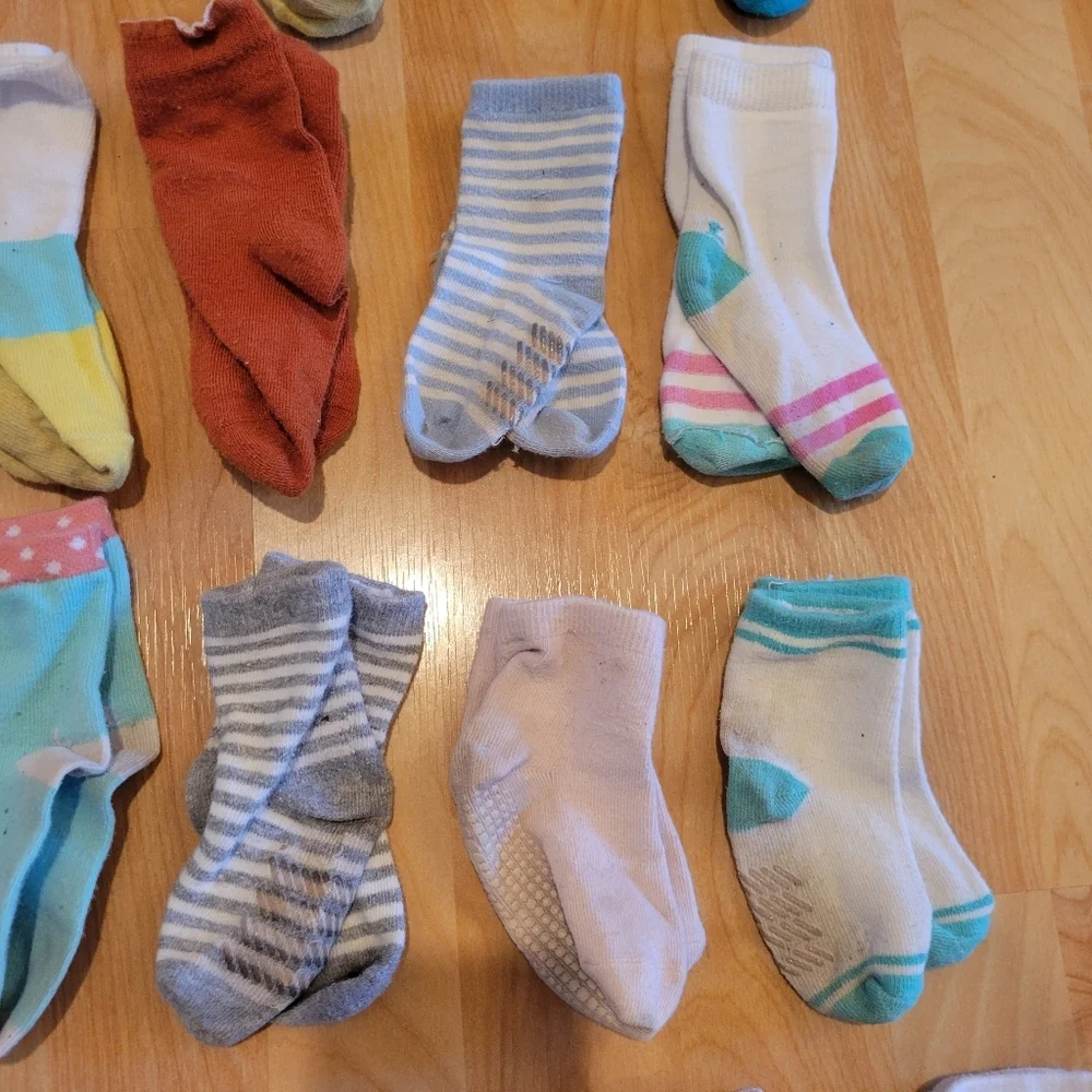 Toddler Sock Bundle 25 Pairs Size 12-36 Months
